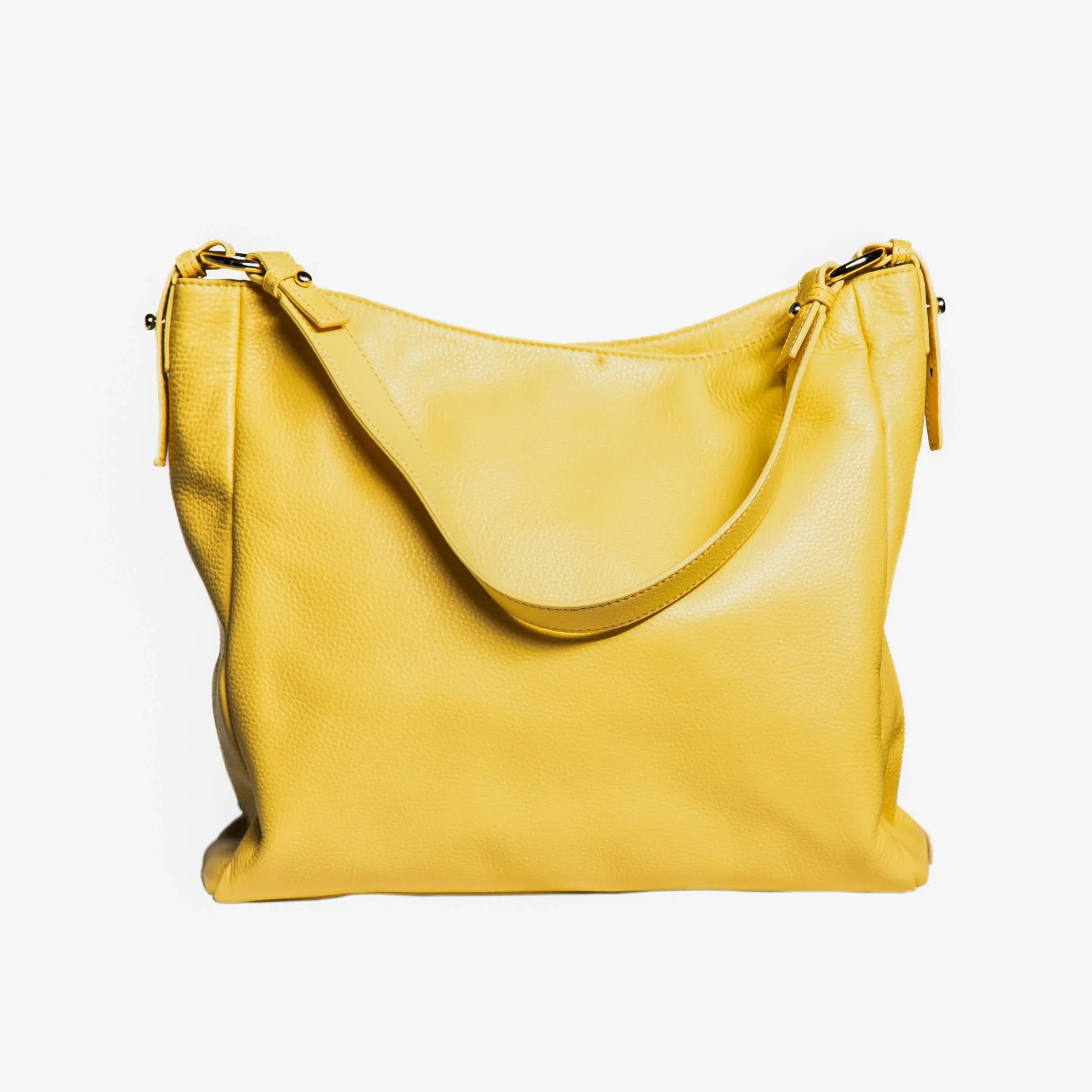 Sophia Large Full-Grain Leather Hobo Crossbody Bag for Women