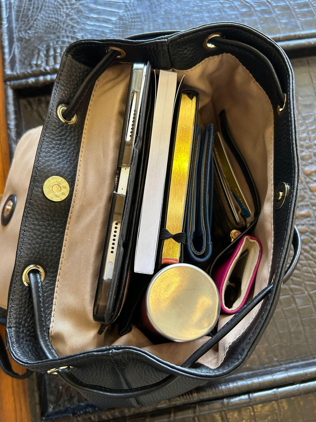 Sophia Full-Grain Leather Backpack for Women