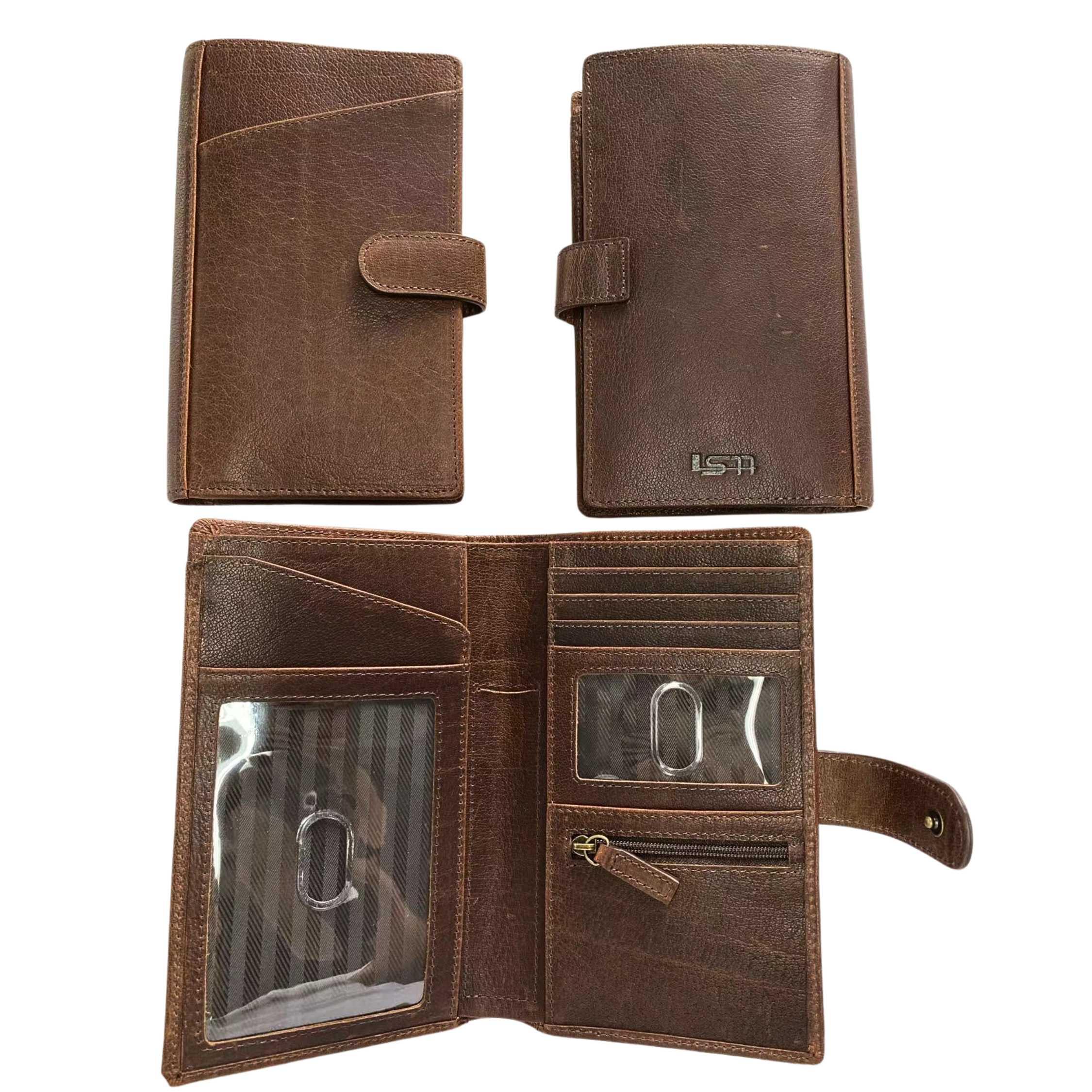 Cambridge Full-Grain Leather Travel Wallet & Passport Organizer
