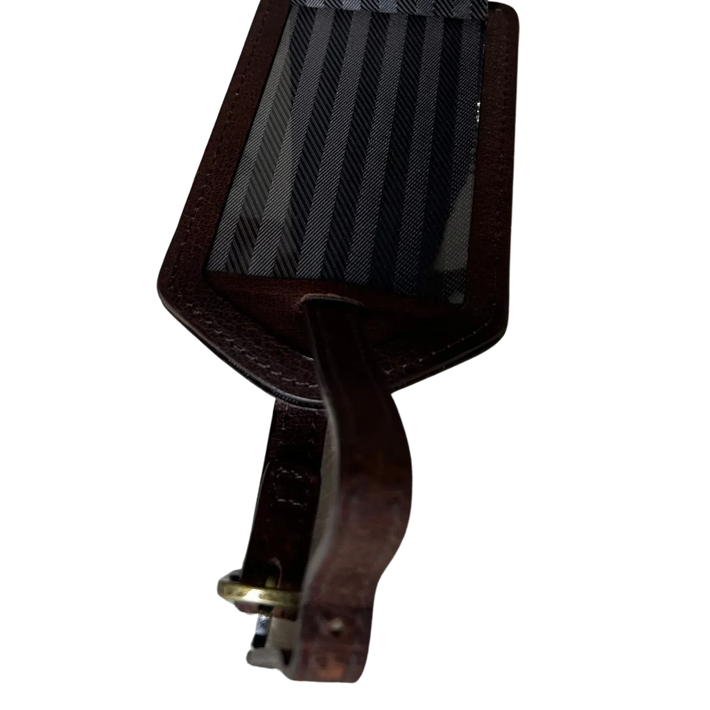 Full-Grain Leather Luggage Tag – Cambridge Travel Bag Tag