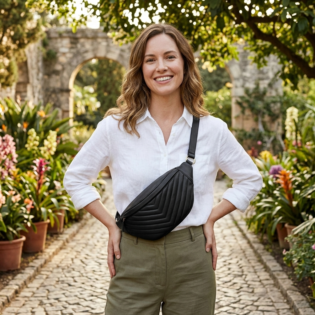 Premium New Zealand Lambskin Waist Bag for Women