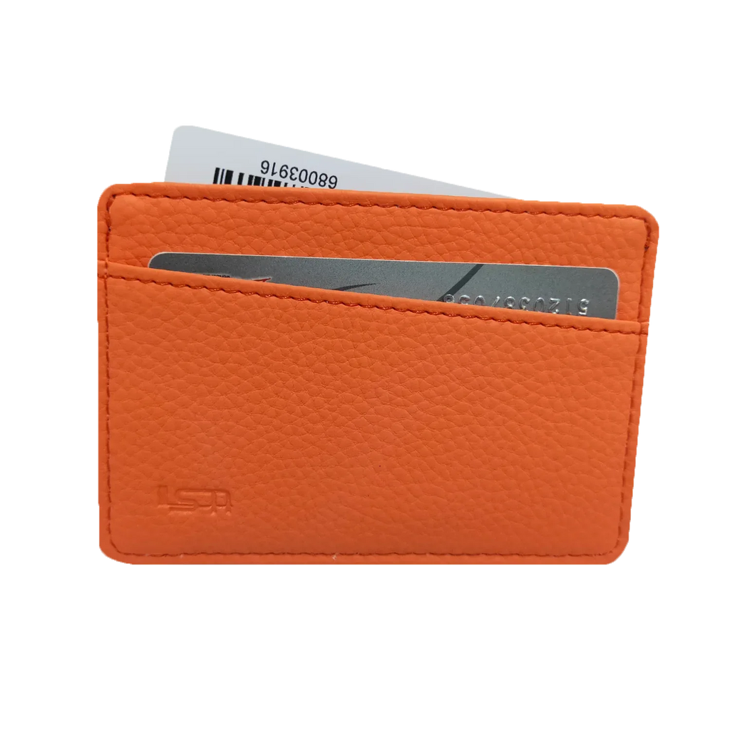 Genuine Pebbled Leather Slim Wallet