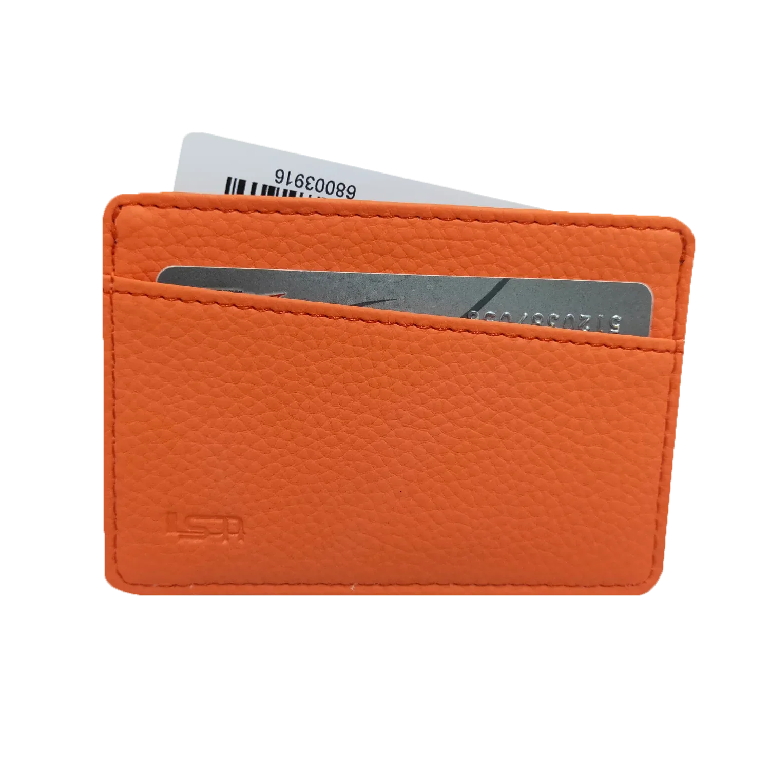 Genuine Pebbled Leather Slim Wallet