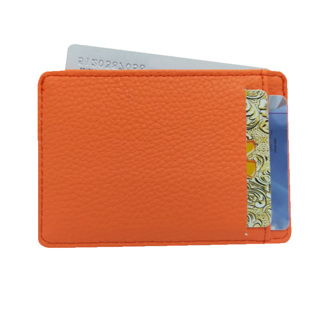 Genuine Pebbled Leather Slim Wallet