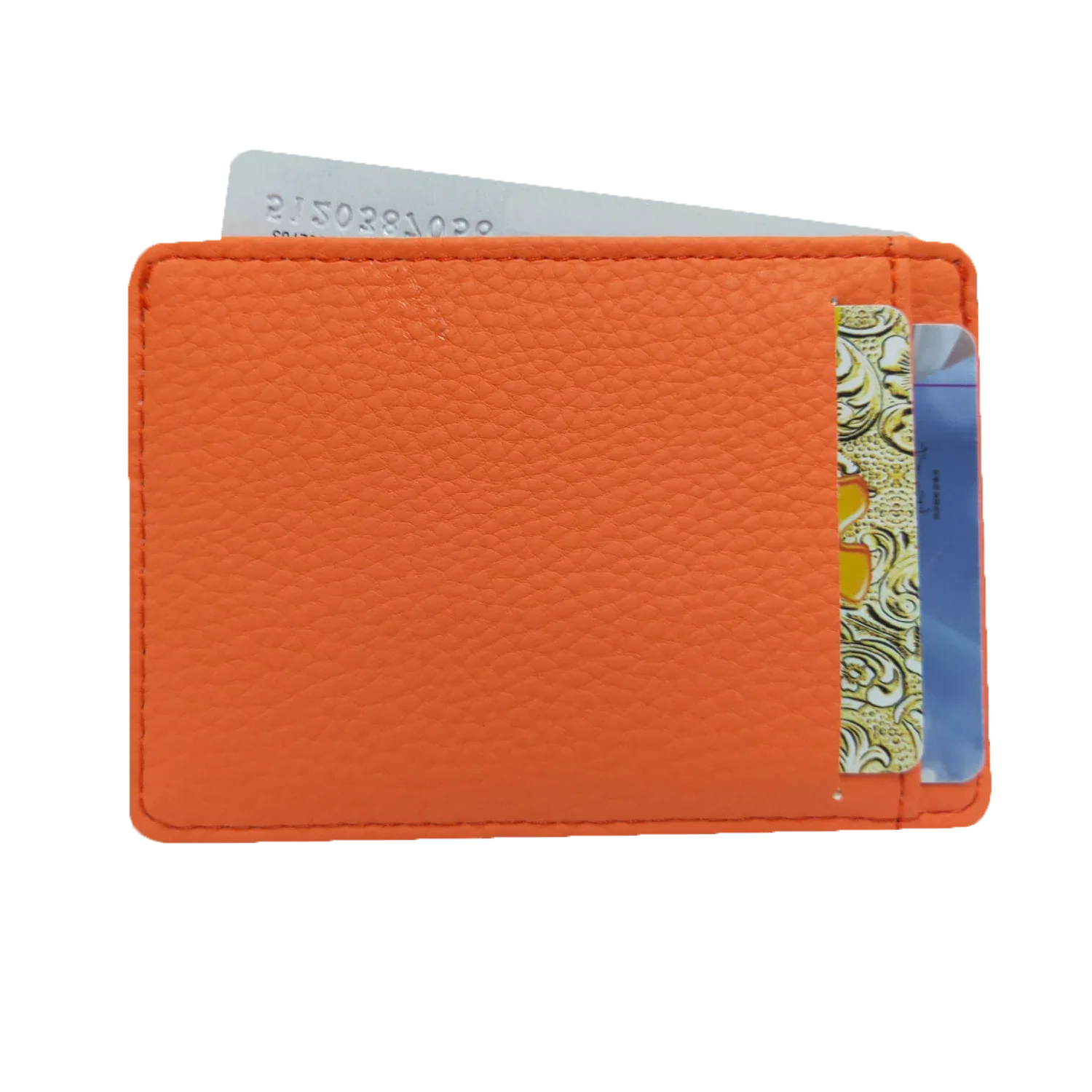 Genuine Pebbled Leather Slim Wallet