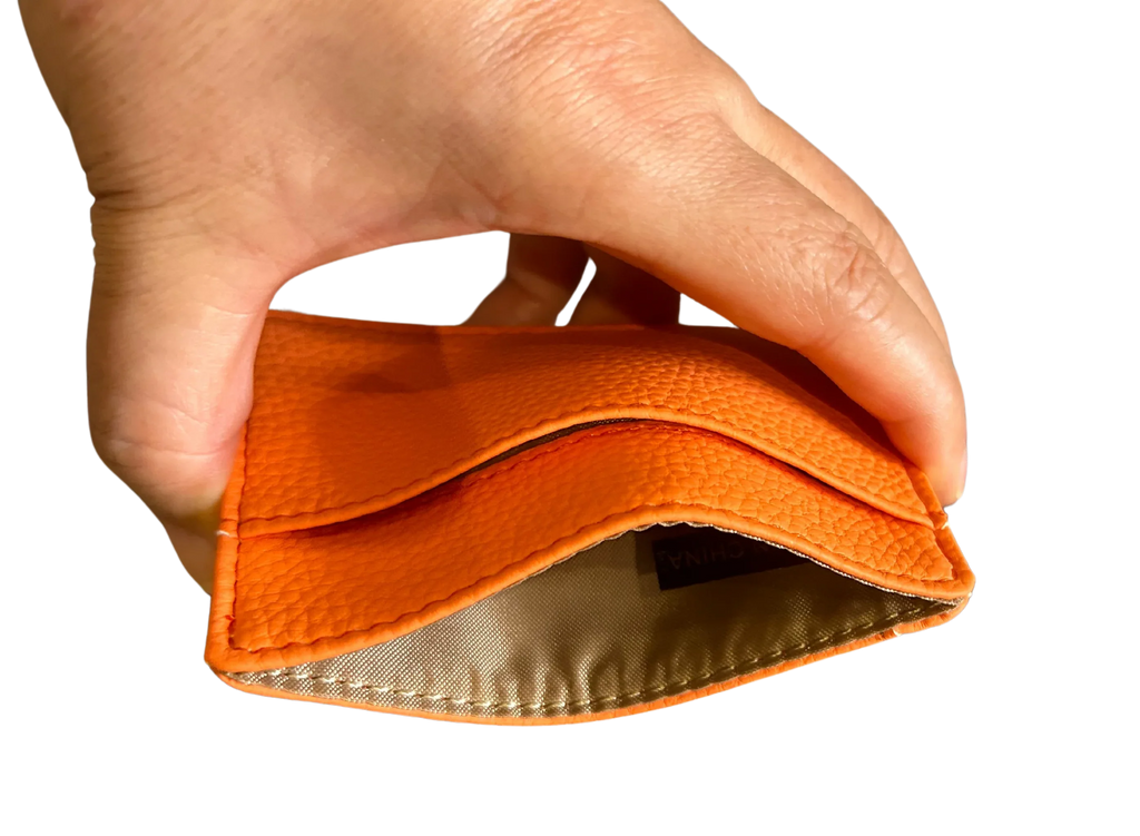 Genuine Pebbled Leather Slim Wallet