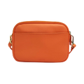 Genuine Leather Double Zipper Crossbody