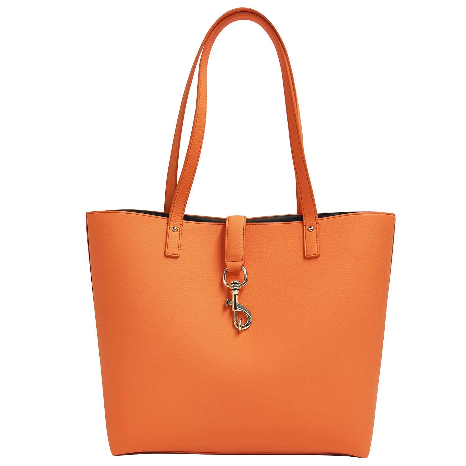 Pebbled Genuine Leather Tote Bag for Women – 16″ Laptop Work Tote