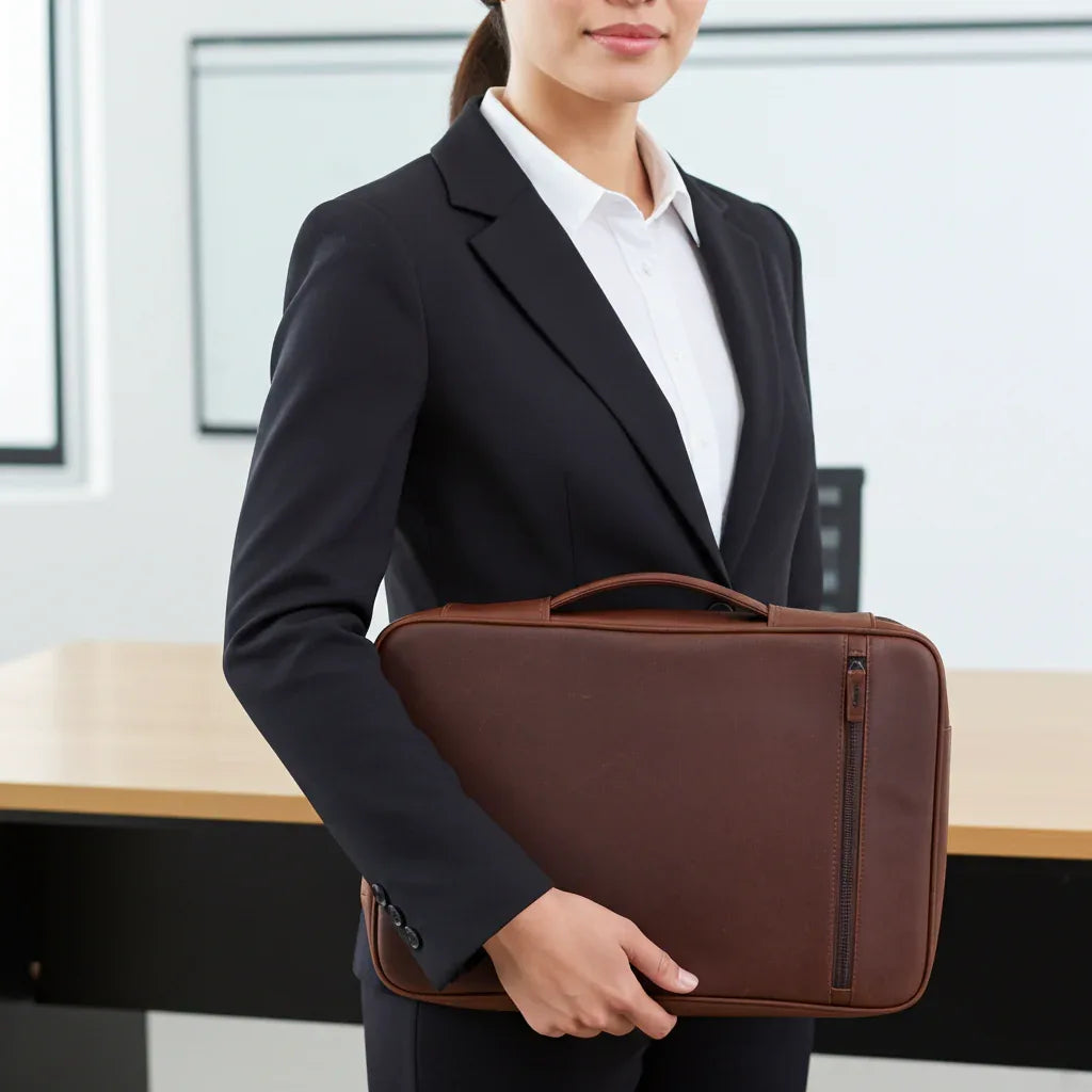 Cambridge Full-Grain Leather Tech Case – Large