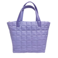 Quilted Nylon Zip-Top Tote Bag for Women – Lightweight 16″ Laptop Work & Travel Tote
