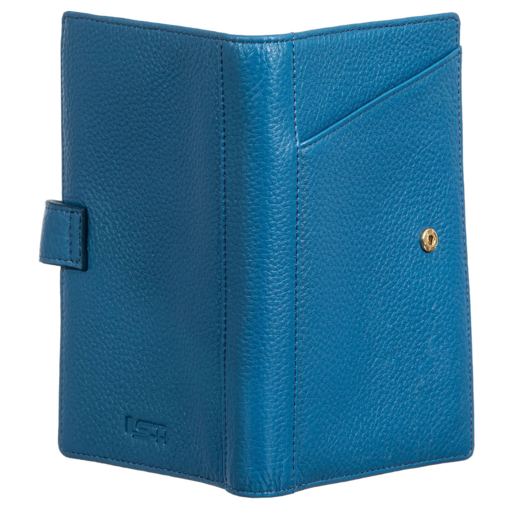 Sophia Full-Grain Leather Travel Wallet & Passport Organizer