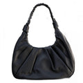 Sophia Full-grain Pebbled Leather Hobo Shoulder Bag for Women
