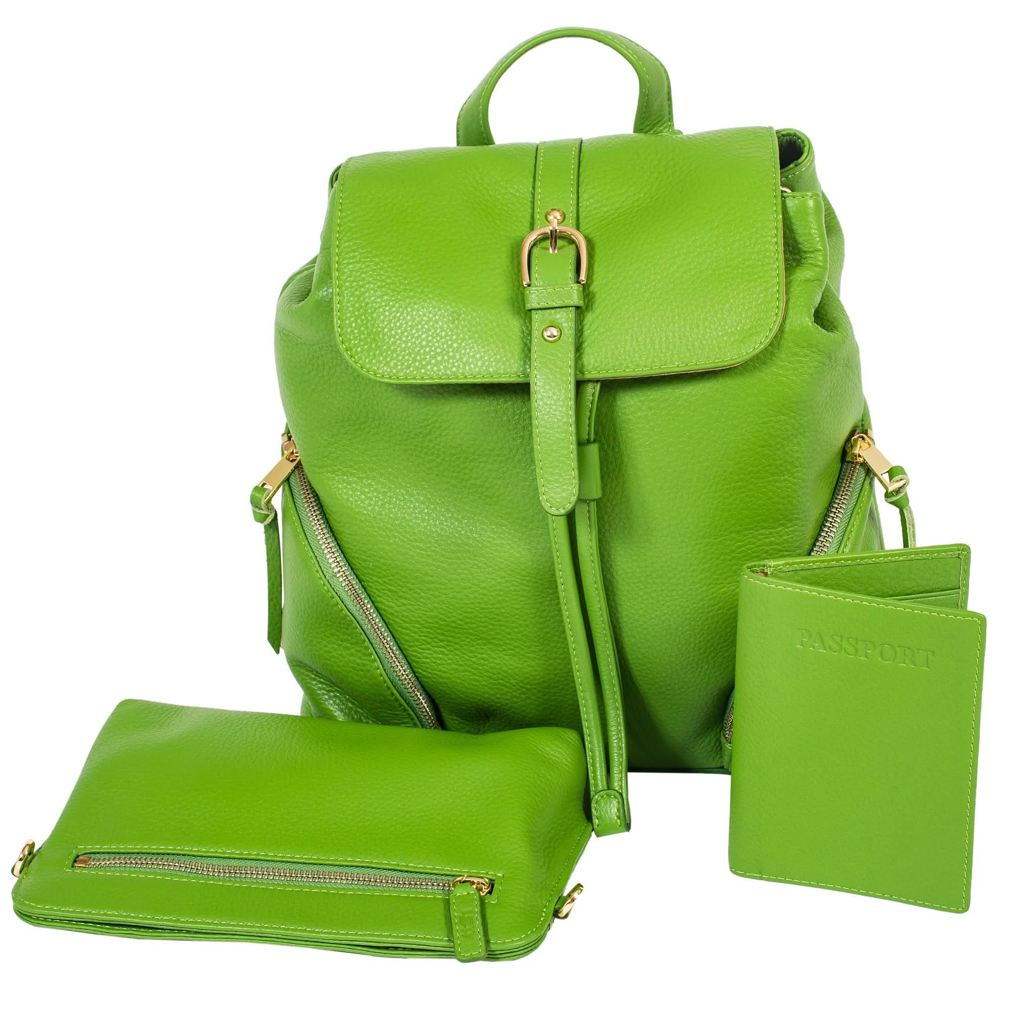 Sophia Full-Grain Leather Backpack for Women