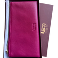Sophia Soft Full-Grain Leather Double-Zip Wallet with RFID Protection