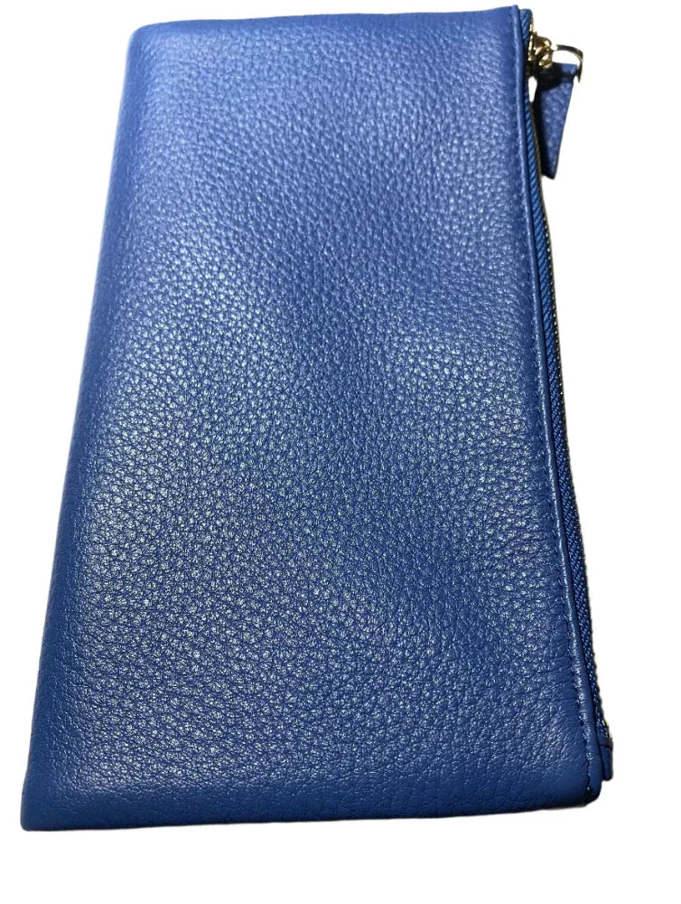 Sophia Soft Full-Grain Leather Double-Zip Wallet with RFID Protection