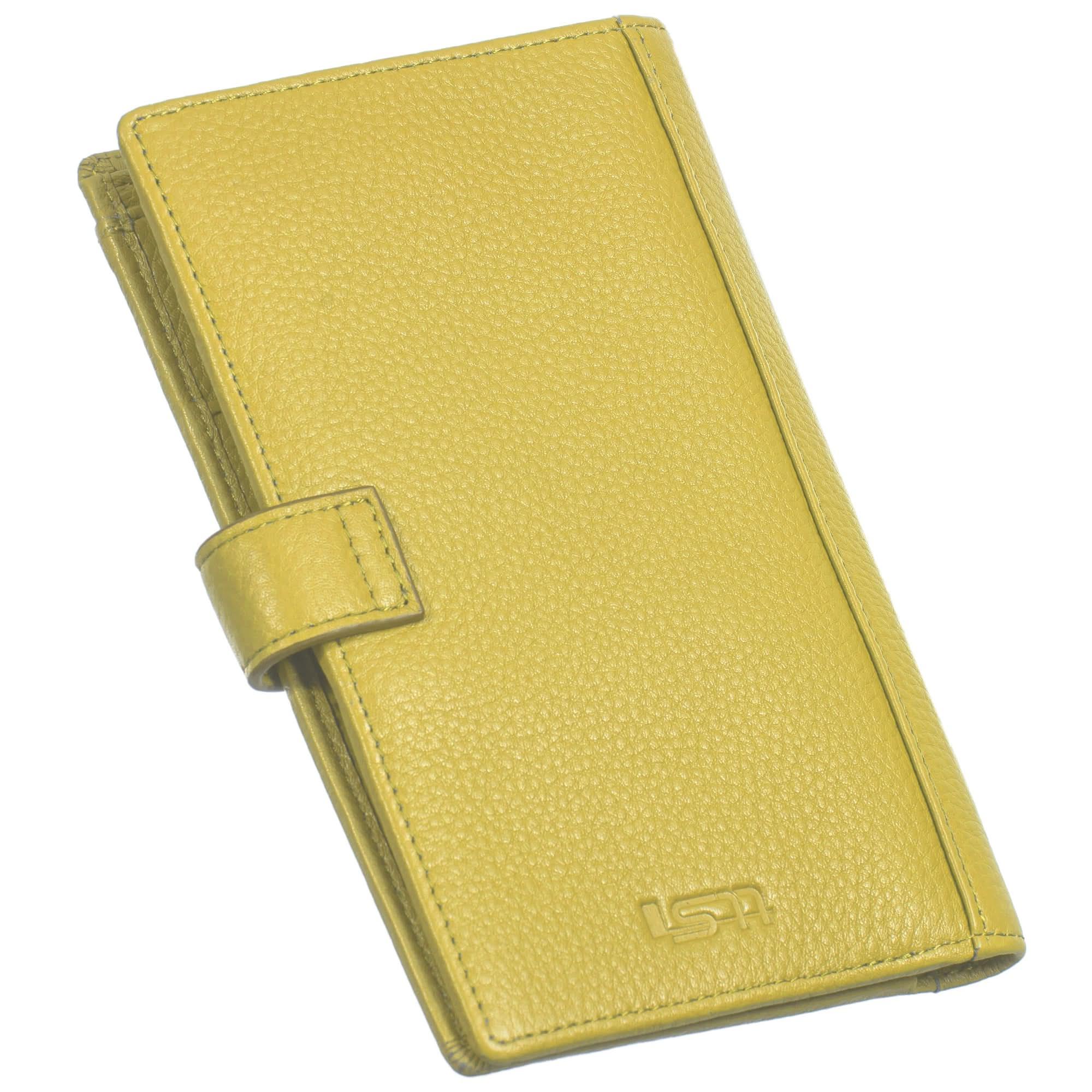 Sophia Full-Grain Leather Travel Wallet & Passport Organizer