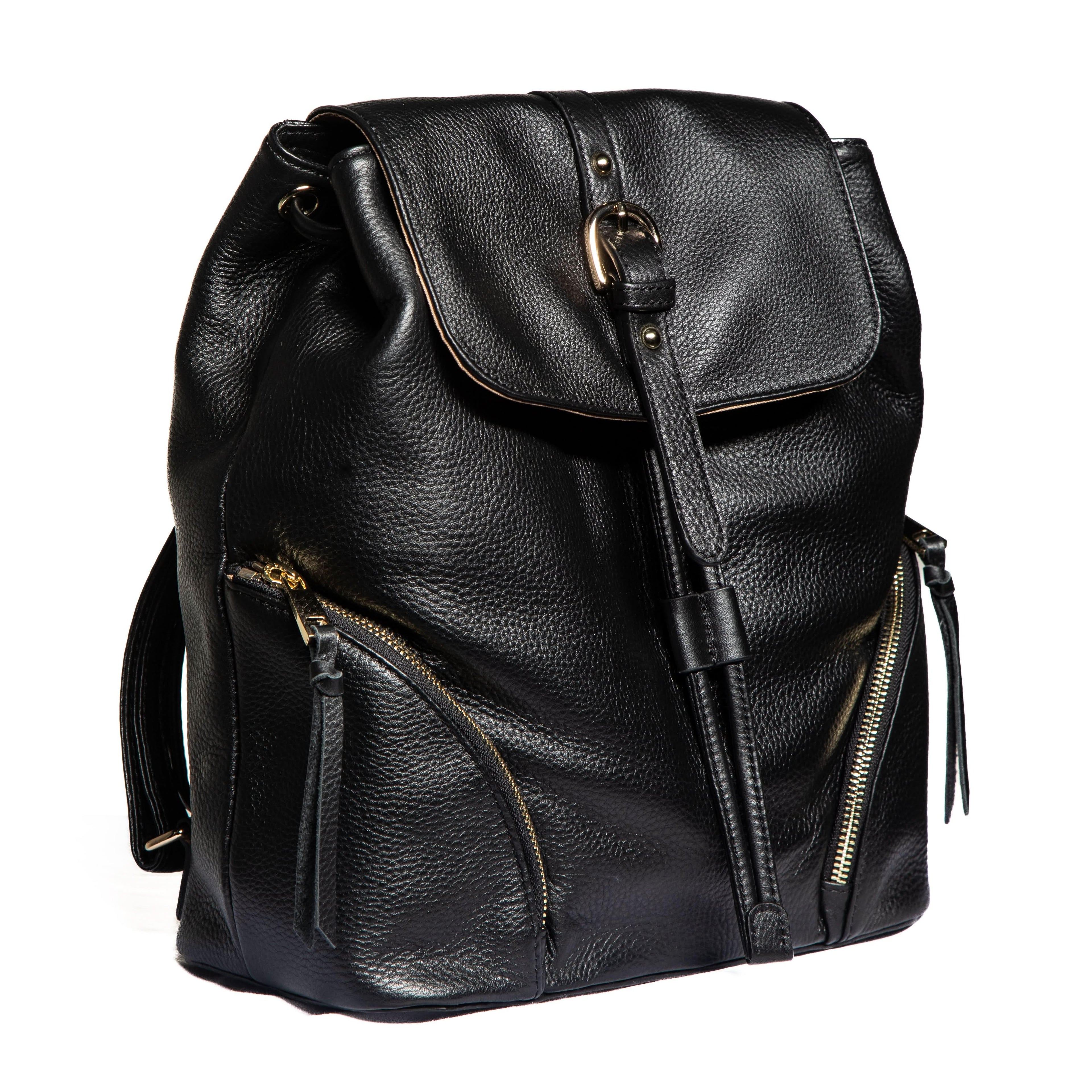 Sophia Full-Grain Leather Backpack for Women