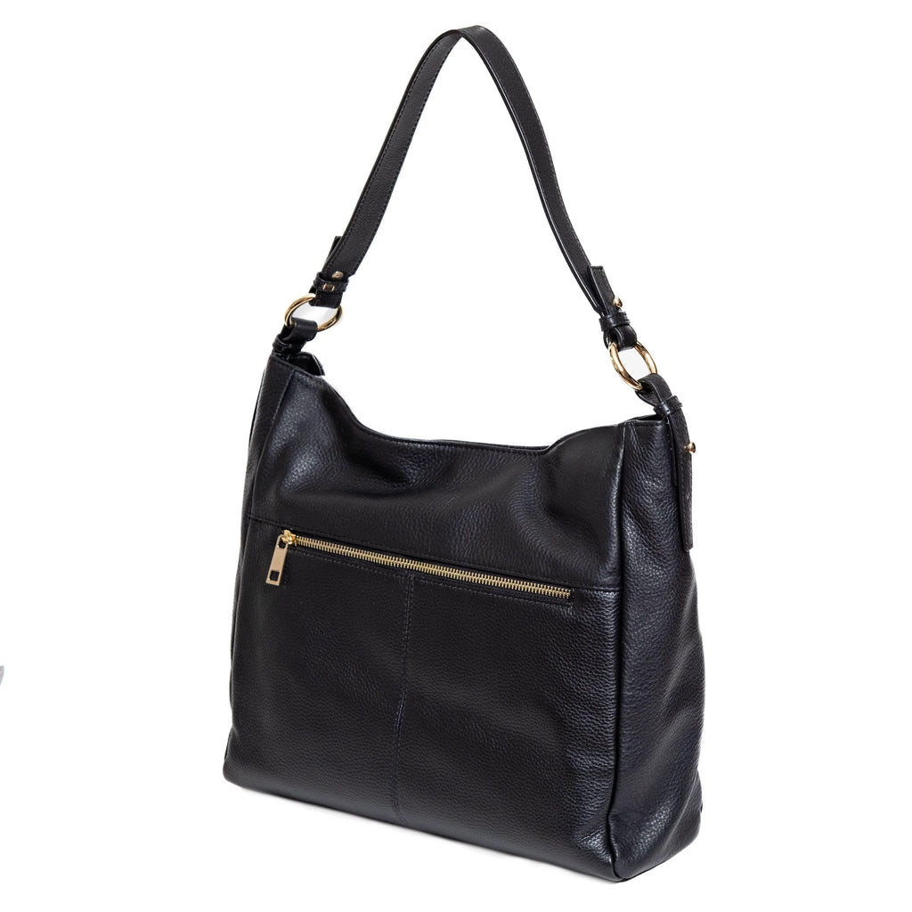 Sophia Large Full-Grain Leather Hobo Crossbody Bag for Women