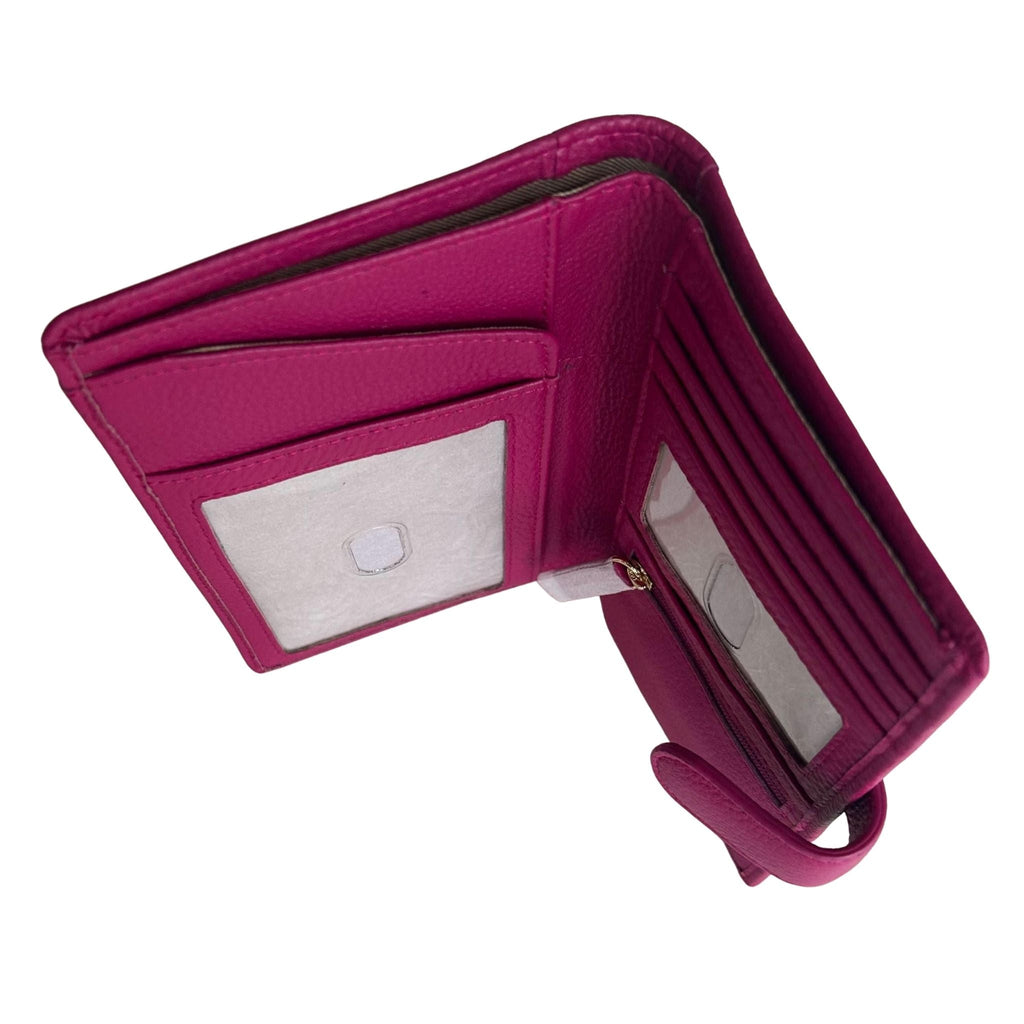 Sophia Full-Grain Leather Travel Wallet & Passport Organizer