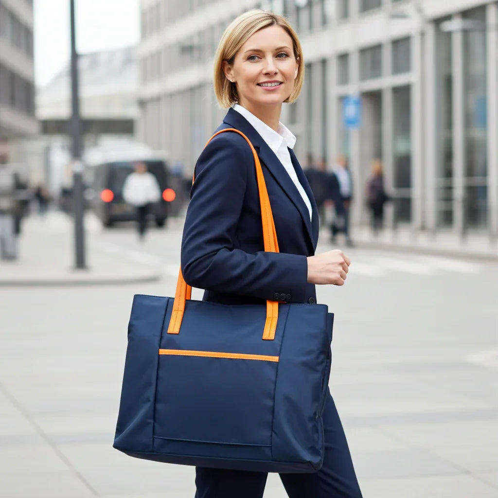 Lightweight 15″ Laptop Tote Bag for Women – Organized Work & Travel Tote