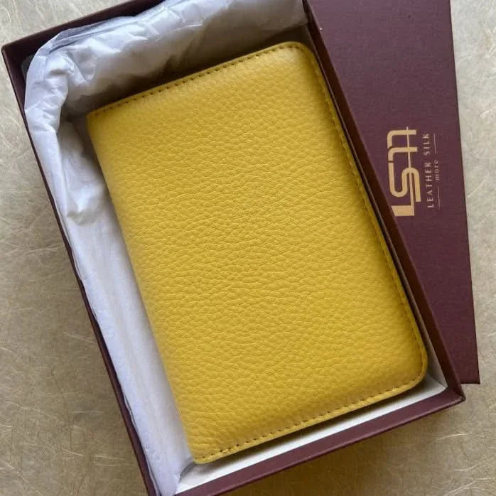 Sophia Full-Grain Leather Card Wallet with RFID Protection
