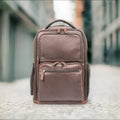16" Cambridge Full-Grain Leather Laptop Backpack