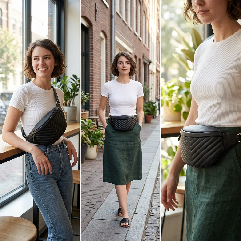 Premium New Zealand Lambskin Waist Bag for Women