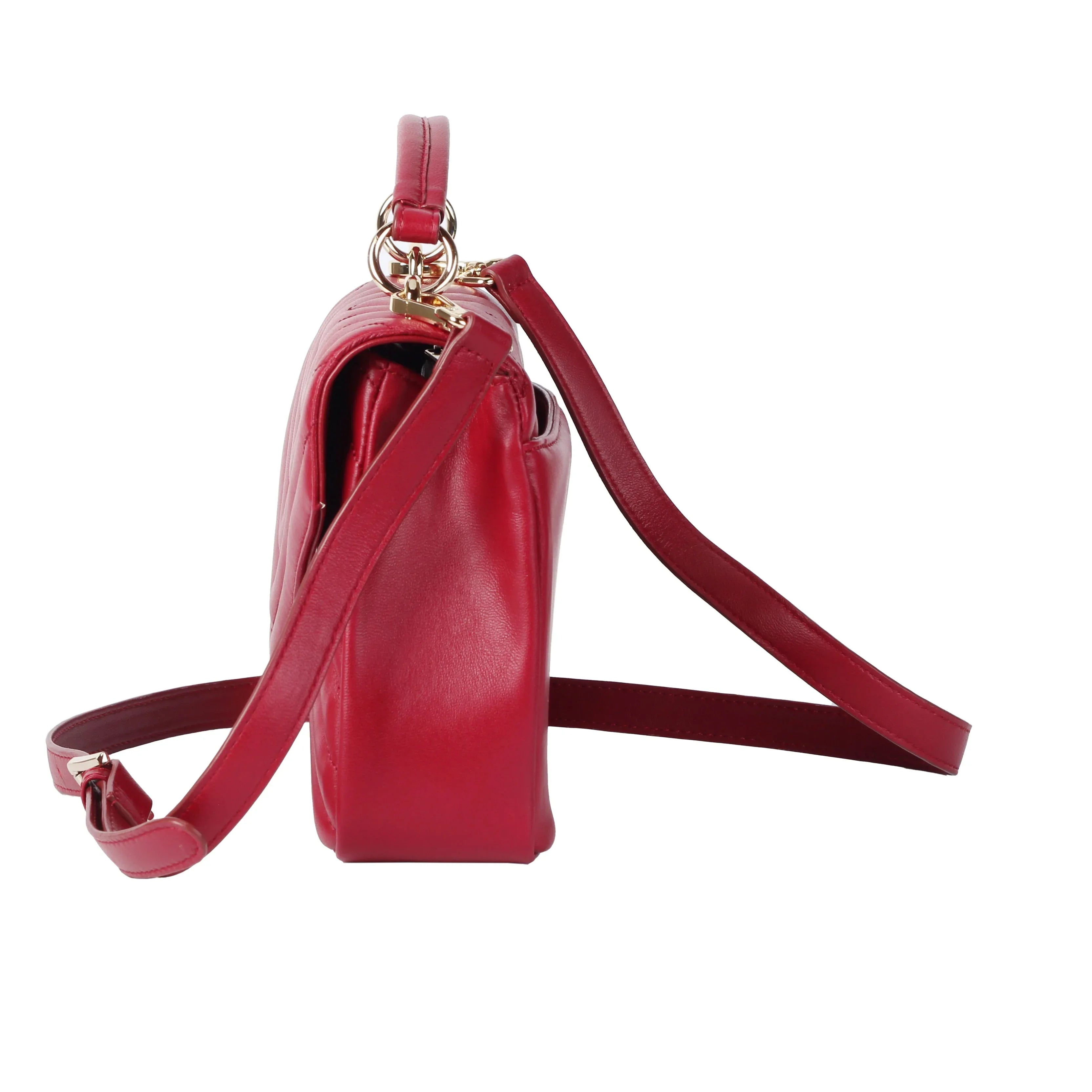 Premium New Zealand Lambskin Quilted Leather Crossbody Bag for Women