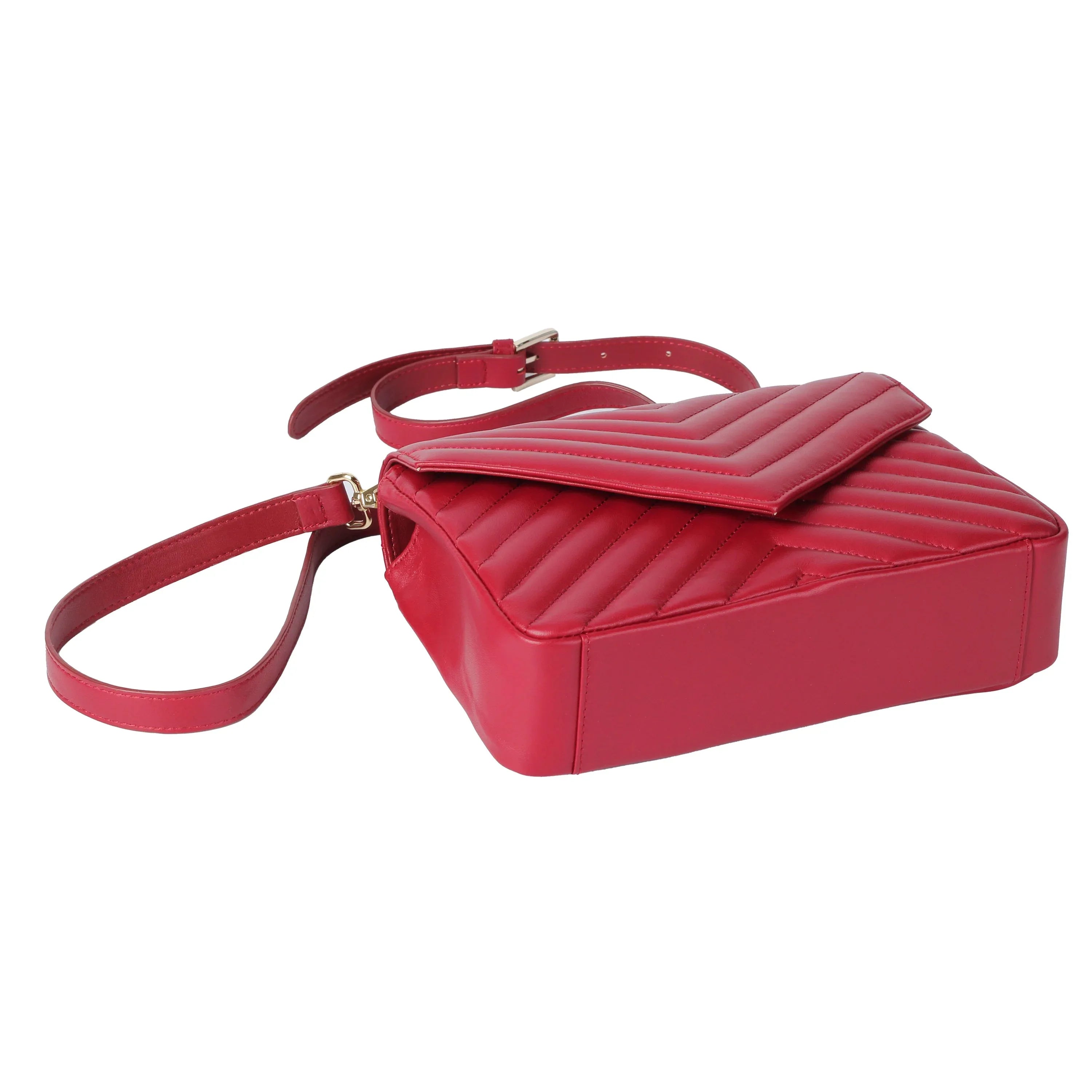 Premium New Zealand Lambskin Quilted Leather Crossbody Bag for Women